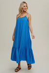 Cotton Gauze Maxi Dress- Cobalt Blue