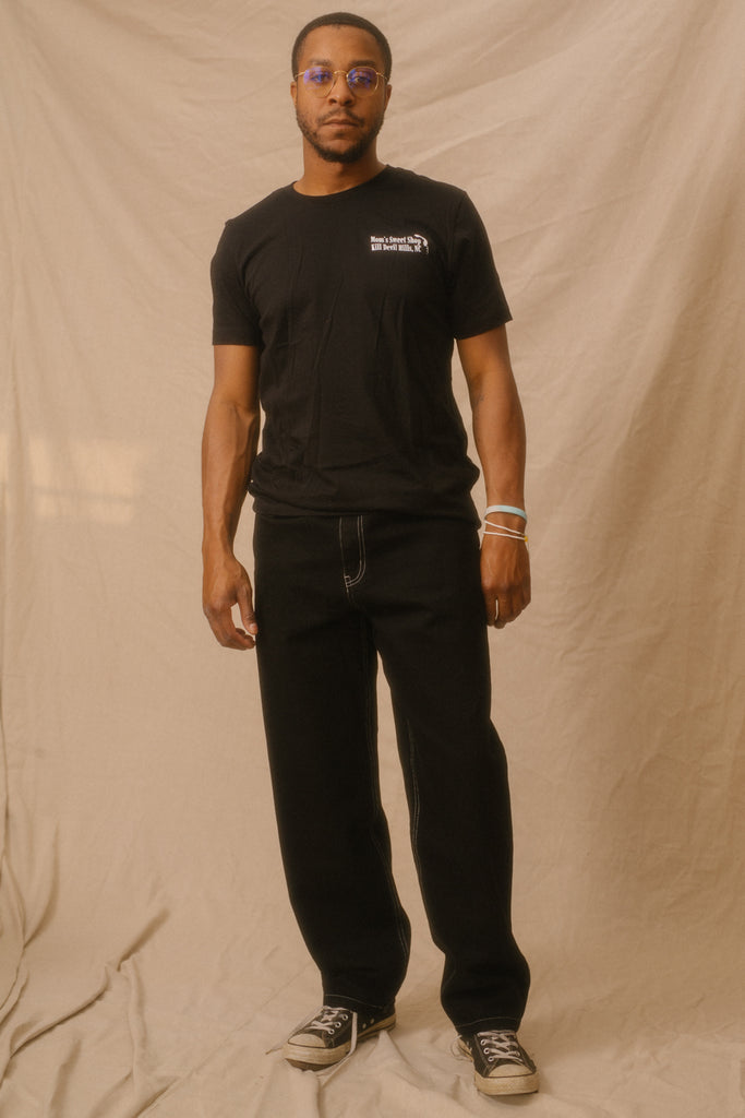 Theories Plaza Jeans- Black Contrast Stitch – Mom's Sweet Shop