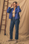 Vintage 90's Polo Cotton Jacket- Blue