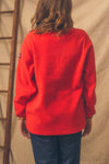Vintage 90's Tommy Hilfiger Quarter Zip Fleece Pullover- Red