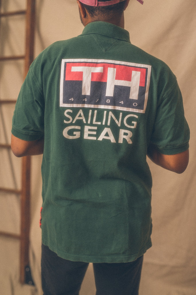 Vintage 90's Tommy Hilfiger Sailing Gear Polo- Hunter Green – Mom's Sweet Shop