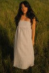 Shea Dress- Blue/White