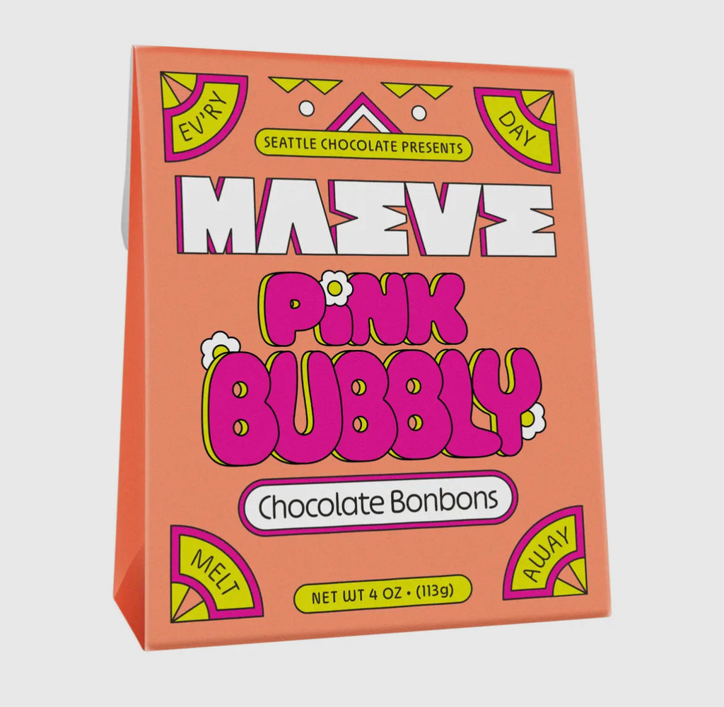 Maeve Pink Bubbly BonBon Box- 4oz – Mom's Sweet Shop