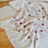 Handprinted Kitchen Towel- Fig Block Print