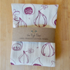 Handprinted Kitchen Towel- Fig Block Print
