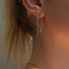 14K GF Drop Squiggly Earrings
