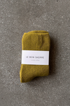 Le Bon Cloud Socks- Green Olive