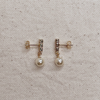 18k GF Drop Pearl Earrings