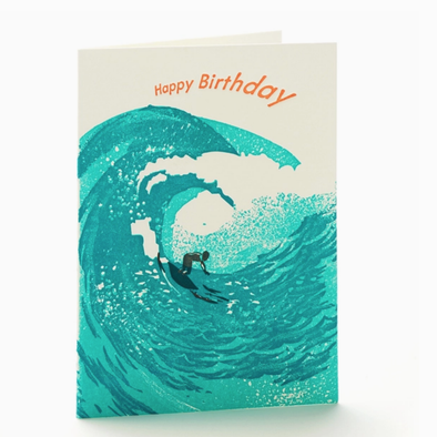 Waves Birthday Greeting Card