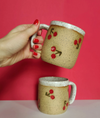 Handmade Ceramic 12oz Cherries Mug