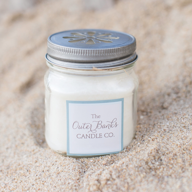 Outer Banks Candle Company Mason Jar Soy Candle- *NEW* Seaside Eucalyptus