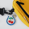 Patch Embroidered Key Chain- Cherries