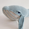 Crochet Whale Stuffy- Light Aqua Blue