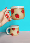 Handmade Ceramic 12oz Strawberry Mug