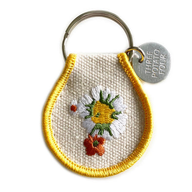 Patch Embroidered Key Chain- Daisy Chain
