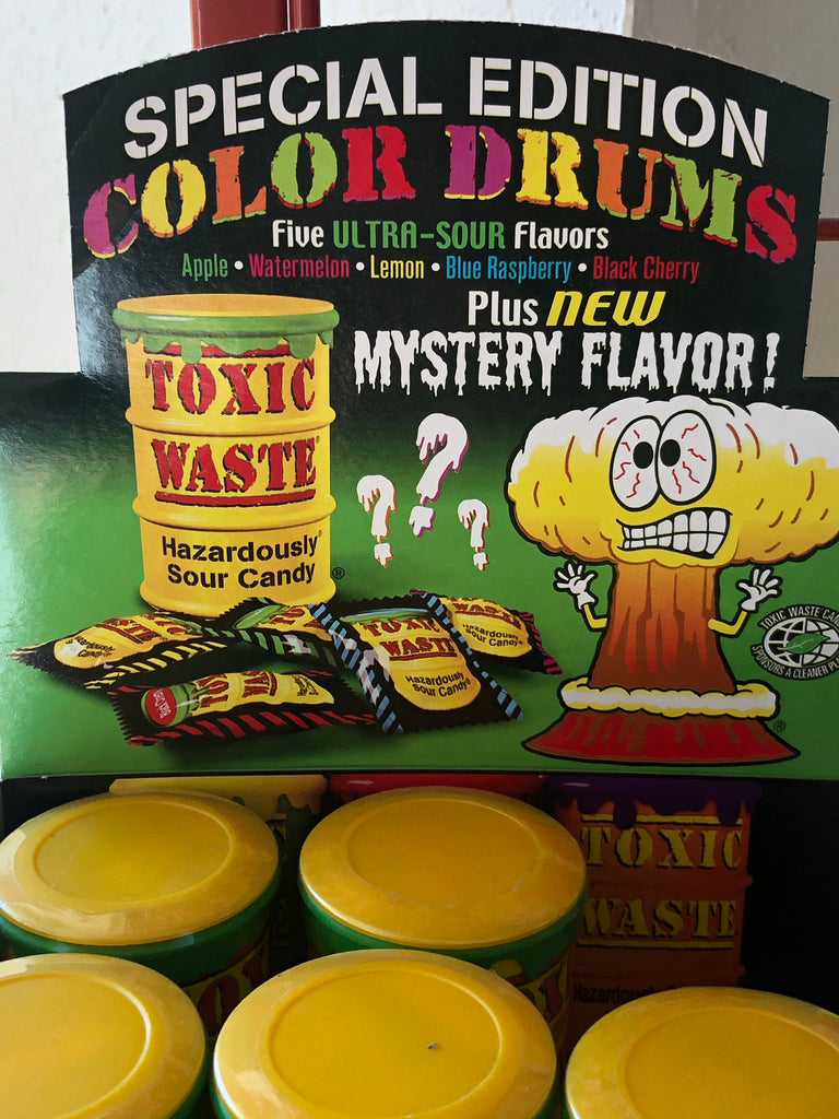 Toxic Waste Sour Candy Yellow Drum