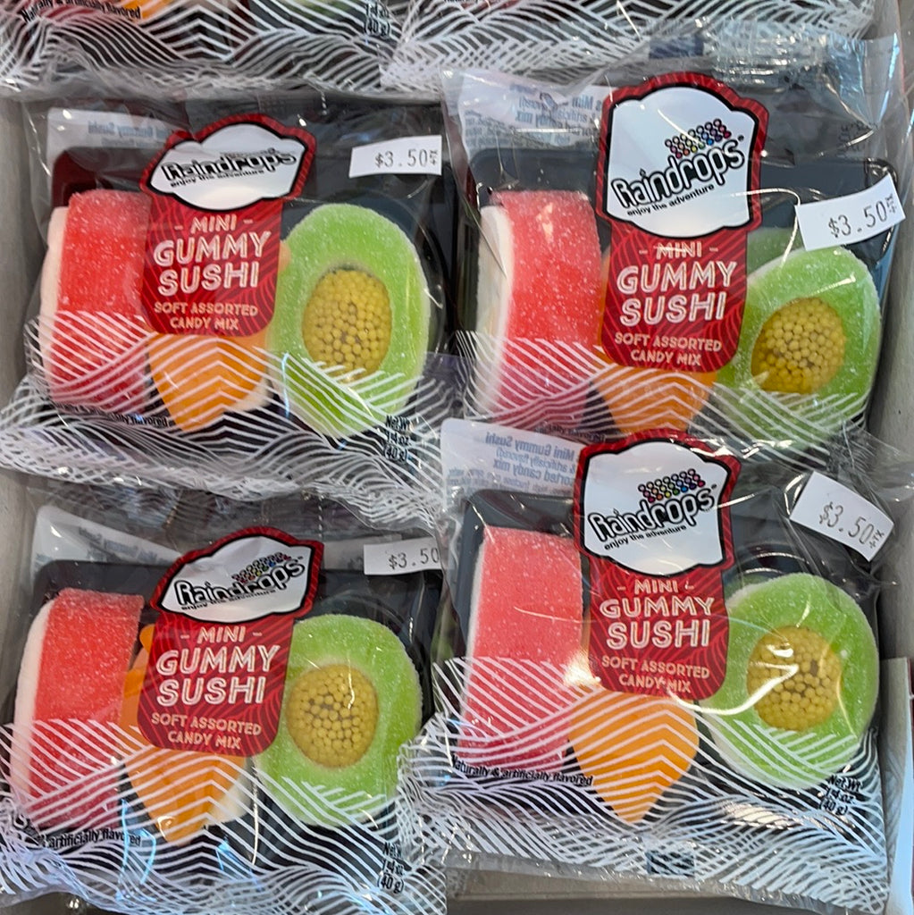 Raindrops - Mini Gummy Sushi, 1.4 oz.