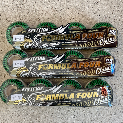 Spitfire Formula Four Wheels / Green / Black Swirl