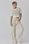 Maya Relaxed Fit Utility Pant- Natural