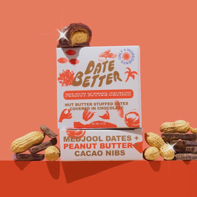 Peanut Butter Crunch, Chocolate Covered Dates