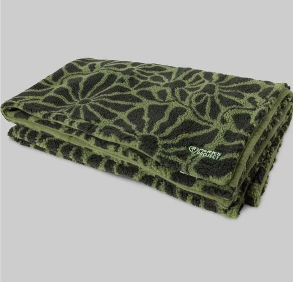 High Desert Wildflowers High Pile Fleece Throw- Fern