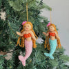 Felt Mermaid Ornament- Pink