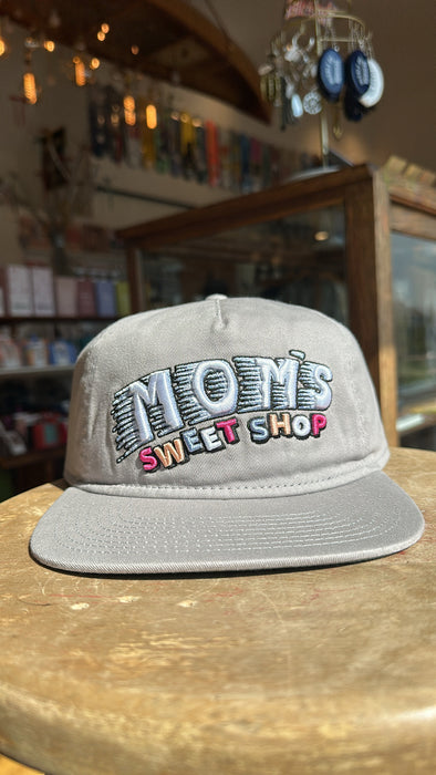 Mom's Sugar Gang Embroidered Snapback Hat- Concrete