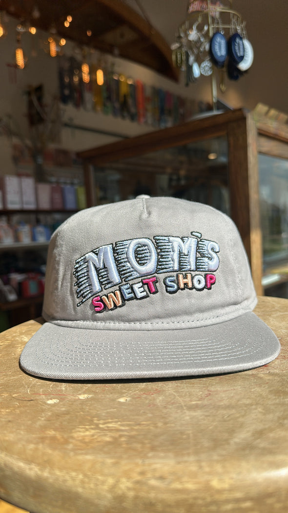 Mom's Sugar Gang Embroidered Snapback Hat- Concrete