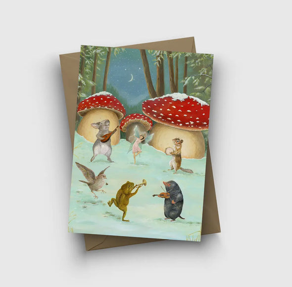 Midnight Melodies Greeting Card