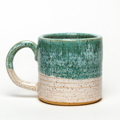 Sea Foam Hand-Thrown Ceramic 12-14 oz Mug