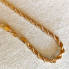 18k Gold Filled 4mm Rope Chain Bracelet