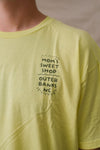 Mom's Beach Doodle T-Shirt- Pale Yellow/Black