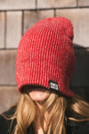 Mom’s Groovy Cold Weather Beanie- Scarlet