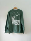 Mom's Coastal Preserve Crewneck- Heather Green