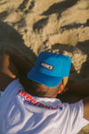 Mom's Bar Logo Strapback Hat- Electric Blue