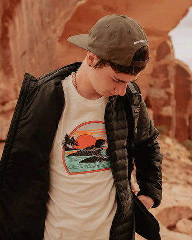Retro Common Loon Tee- Cream