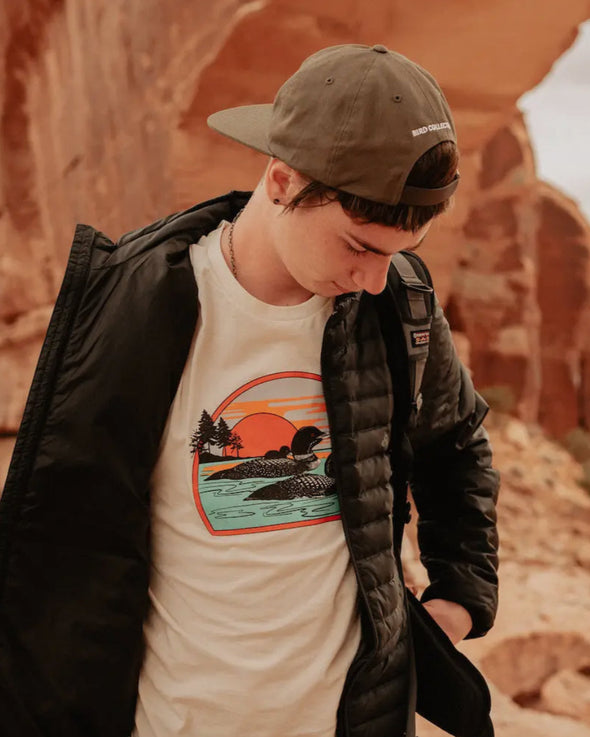 Retro Common Loon Tee- Cream