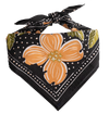 No. 046 Amy Bandana- Black/Peach/Green