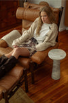 Cow Print Mini Skirt- White/Taupe/Black
