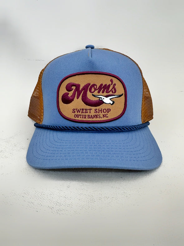 Mom's Gull Patch Trucker Snapback- Slate/Latte