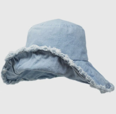 Keanu Floppy Bucket Hat- Light Denim
