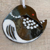 Ceramic Round Loon Ornament