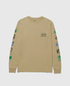 Pictograms National Parks Checklist L/S Tee- Khaki