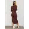 Bodycon Sweater Dress- Cocoa