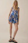 Is It Summer Yet Mini Fit n Flare Romper- Blue Multi