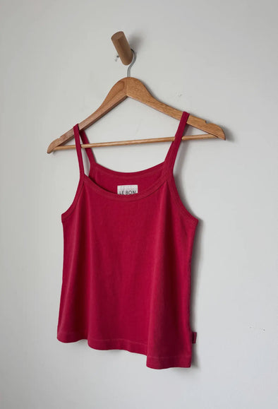 Le Bon Organic Cotton Dana Cami- Red Pepper