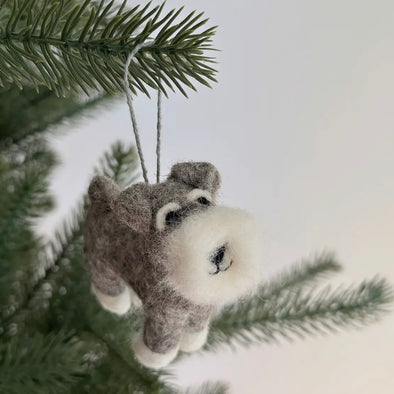 Felt Schnauzer Ornament