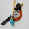 Ceramic Robin w/ Egg Ornament