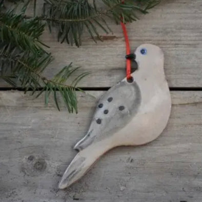 Ceramic Mourning Dove Ornament