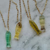 Asier Fluorite GF Fish Necklace